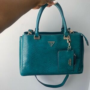 Guess Satchel with Gold Accents